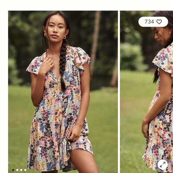 Anthropologie Dresses & Skirts - The Shelbie- Tiered Mini Dress by Celandine: Peggi Kroll Edition - NWT Anthro